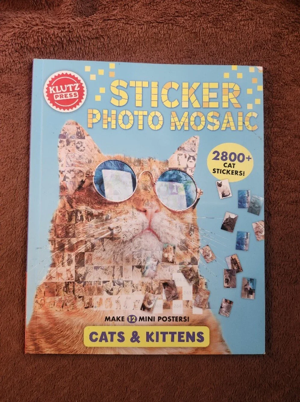 Kaleidoscope Nature & Cat Photo Sticker Mosaics  Sticker Art Kits (2 Books)